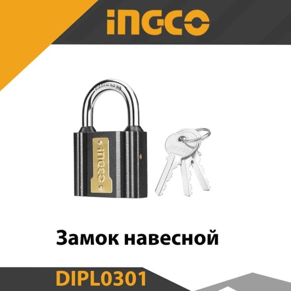 Замок навесной INGCO 32мм,96гр,металлический,DIPL0301