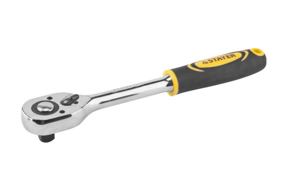 Ключ трещоточный 210мм, 3/8", 45T, Profi STAYER Ключ трещоточный 210мм, 3/8", 45T, Profi STAYER