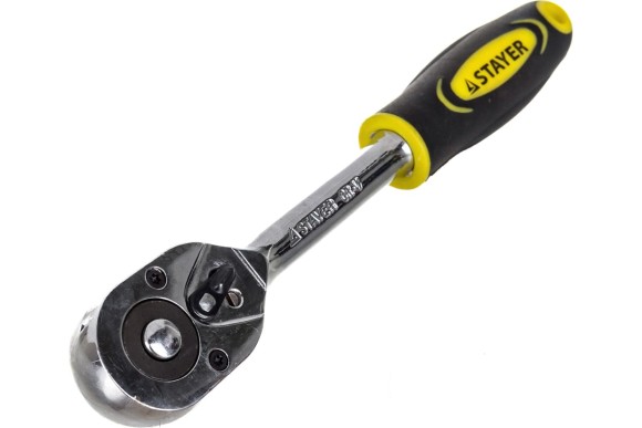 Ключ трещоточный 210мм, 3/8", 45T, Profi STAYER Ключ трещоточный 210мм, 3/8", 45T, Profi STAYER