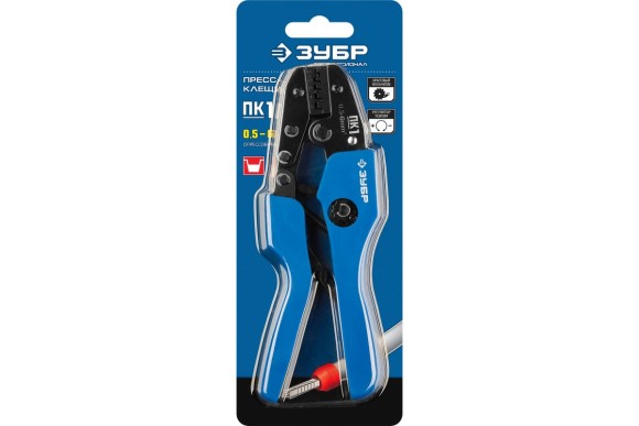 Клещи для кабельных наконечников  ПК-1 0,5-6мм кв.  ЗУБР