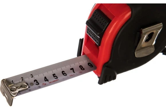 Рулетка 10м х 25мм, белая лента, обрезиненный корпус, Мастер ЗУБР Рулетка 10м х 25мм, белая лента, обрезиненный корпус, Мастер ЗУБР