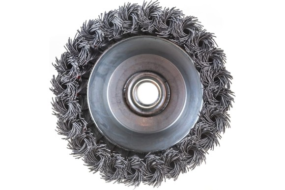 Щётка-крацовка чашечная для УШМ М14, 100мм, стальная проволока, РемоКолор Щётка-крацовка чашечная для УШМ М14, 100мм, стальная проволока, РемоКолор
