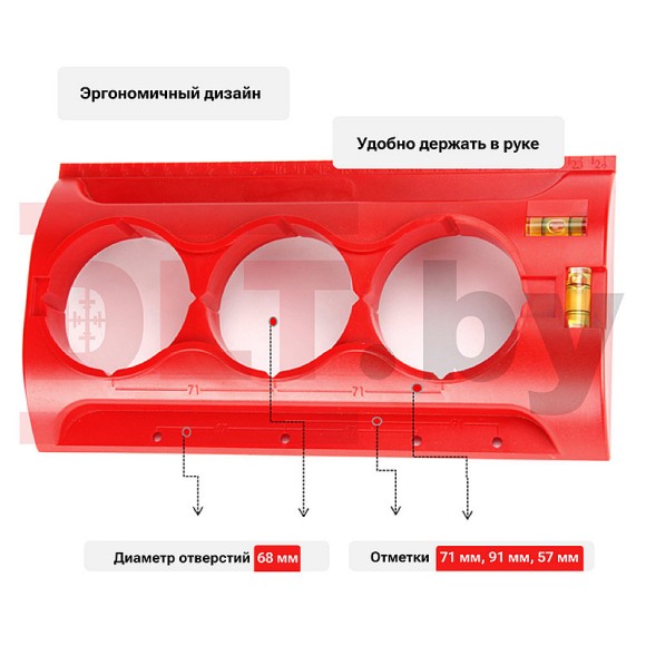 Шаблон для подрозетников DLT