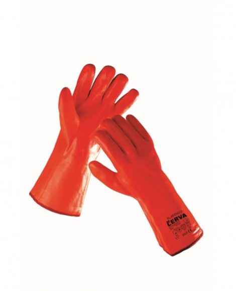 Перчатки резина, морозоустойчивые SEVERIN оранжевые р-11