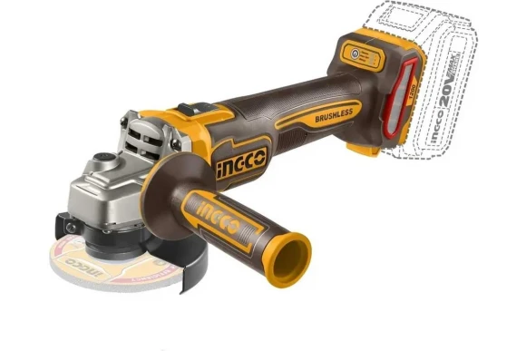 Шлифмашина(BL) угловая аккум. INGCO CAGLI221253, 20В, 125мм, 3000/9000об/мин,АКБ 0-шт ,в коробке Шлифмашина(BL) угловая аккум. INGCO CAGLI221253, 20В, 125мм, 3000/9000об/мин,АКБ 0-шт ,в коробке