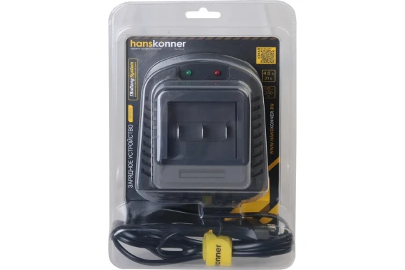 Зарядное устройство Hanskonner HBC2004, Li-ion 18В, 220в,4,А