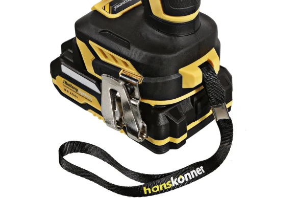 Шуруповёрт(BL) аккум. Hanskonner HCD2065C, 18В, 60Н*м, 1650об/мин, АКБ 2-шт (2А*ч), в кейсе