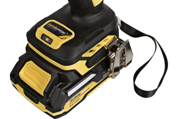 Шуруповёрт(BL) аккум. Hanskonner HCD2065C, 18В, 60Н*м, 1650об/мин, АКБ 2-шт (2А*ч), в кейсе