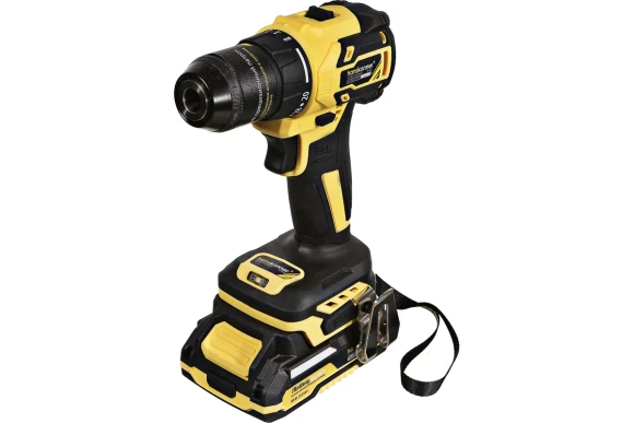 Шуруповёрт(BL) аккум. Hanskonner HCD2065C, 18В, 60Н*м, 1650об/мин, АКБ 2-шт (2А*ч), в кейсе