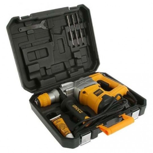 Перфоратор INGCO RH15008, 1500Вт, 5Дж, SDS+, 36мм, 750об/мин, в кейсе Перфоратор INGCO RH15008, 1500Вт, 5Дж, SDS+, 36мм, 750об/мин, в кейсе