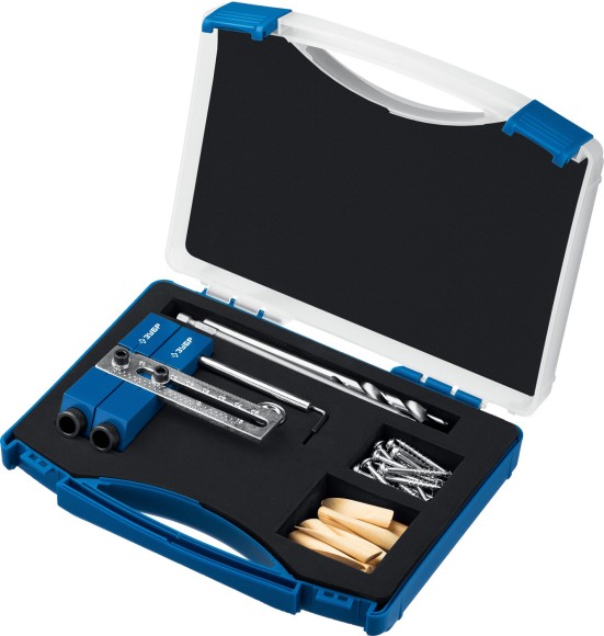 Кондуктор регулируемый для глухих отверстий, два отверстия, в кейсе ЗУБР Кондуктор регулируемый для глухих отверстий, два отверстия, в кейсе ЗУБР