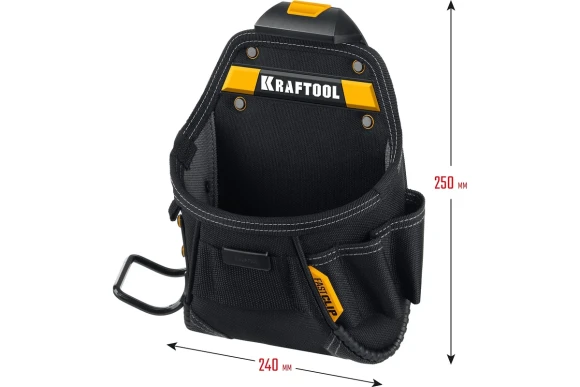 Поясная сумка FastClip KP-6 , 6 кармана и петли KRAFTOOL Поясная сумка FastClip KP-6 , 6 кармана и петли KRAFTOOL