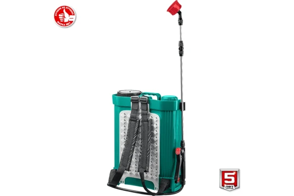 Опрыскиватель ранцевый аккум. ЗУБР ОПС-16, 16л, штанга 55-100см, шланг 1.7м, 5кг Опрыскиватель ранцевый аккум. ЗУБР ОПС-16, 16л, штанга 55-100см, шланг 1.7м, 5кг