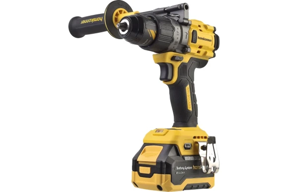 Шуруповёрт(BL) аккум. Hanskonner HCD2040C, 18В, 80Н*м, 1550об/мин, АКБ 2-шт (4А*ч), в кейсе