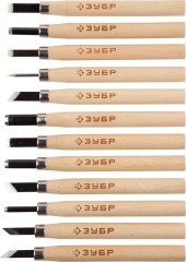 Набор резцов по дереву ЗУБР "ЭКСПЕРТ" 12шт