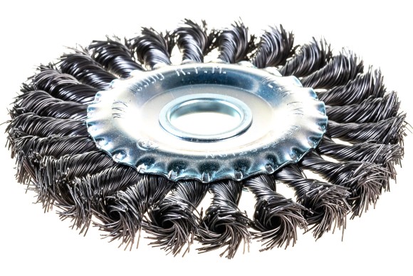 Щетка для УШМ 125*22,2мм крацовка витая "диск"  Сибртех