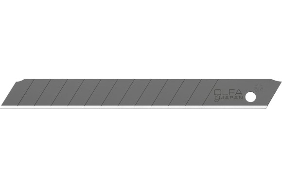 Лезвия для ножей OLFA EXCEL BLACK, 9 мм, 13 сегментов, 10шт, в боксе