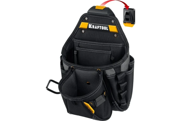 Поясная сумка  FastClip KP-27 ,27 кармана и петли KRAFTOOL