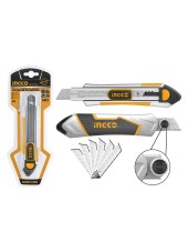 Нож INGCO 18мм+5лезвий,HKNS1808 Нож INGCO 18мм+5лезвий,HKNS1808