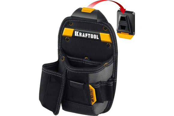 Поясная сумка FastClip KP-8 ,8 кармана и петли KRAFTOOL Поясная сумка FastClip KP-8 ,8 кармана и петли KRAFTOOL