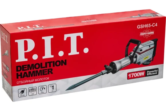 Отбойный молоток HEX GSH65-C4 1700Вт,45Дж.PIT Отбойный молоток HEX GSH65-C4 1700Вт,45Дж.PIT