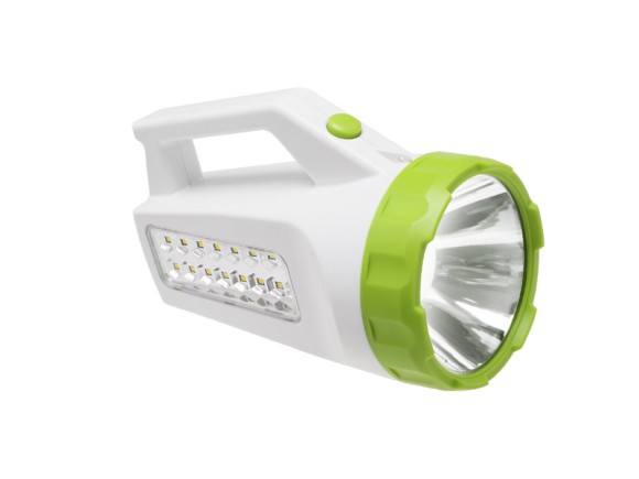 Фонарь светодиодный аккум, прожектор,4Вт,300Лм-заряд220V/12V/USB РемоКолор 