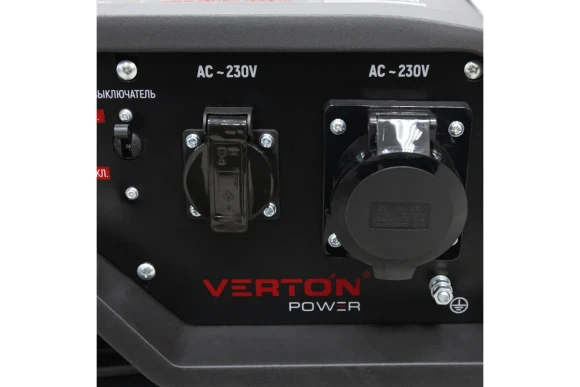Генератор бензиновый VERTON PGG7500ES (6,0/6,5 кВт,230В,17л.с./ручной иэлектр. старт,медь, 12В, 