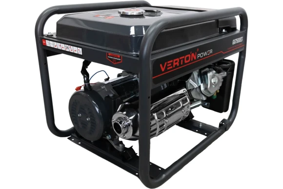 Генератор бензиновый VERTON PGG7500ES (6,0/6,5 кВт,230В,17л.с./ручной иэлектр. старт,медь, 12В, 