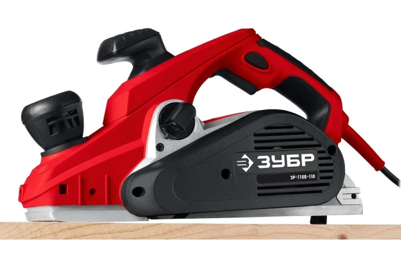 Рубанок электрический ЗУБР ЗР-1100-110, 1100Вт, 110мм, 0-4мм, 16000об/мин Рубанок электрический ЗУБР ЗР-1100-110, 1100Вт, 110мм, 0-4мм, 16000об/мин