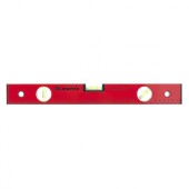 Уровень алюминиевый, 400 мм, 3 глазка, красный, линейка// Matrix