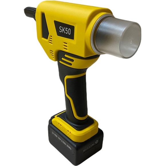 Заклёпочник аккумуляторный SKytools SK50 Absolut, 18В li-ion*2шт,12000Н/м, 3,2-5мм,кейс Заклёпочник аккумуляторный SKytools SK50 Absolut, 18В li-ion*2шт,12000Н/м, 3,2-5мм,кейс