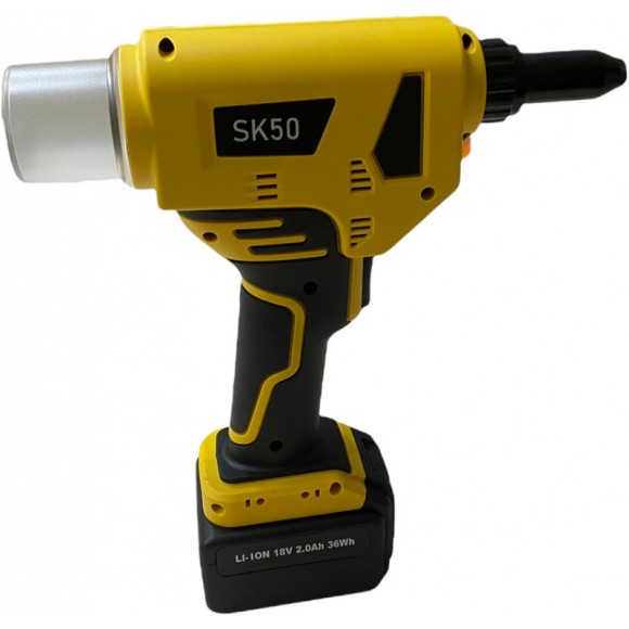 Заклёпочник аккумуляторный SKytools SK50 Absolut, 18В li-ion*2шт,12000Н/м, 3,2-5мм,кейс Заклёпочник аккумуляторный SKytools SK50 Absolut, 18В li-ion*2шт,12000Н/м, 3,2-5мм,кейс