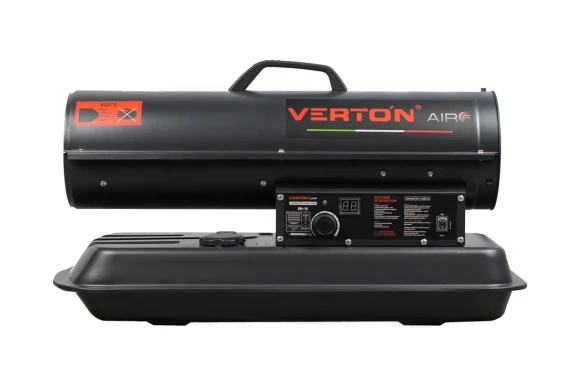 Тепловая пушка дизельная VERTON Air DH-15, 15 кВт, 220/230В, 1.1л/ч, 250м?, 540м?/ч, 19л