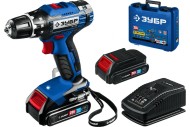 Шуруповёрт аккум. ЗУБР DL-201-22, 20В, 50Н*м, 1350об/мин, АКБ 2-шт (2А*ч), в кейсе Шуруповёрт аккум. ЗУБР DL-201-22, 20В, 50Н*м, 1350об/мин, АКБ 2-шт (2А*ч), в кейсе