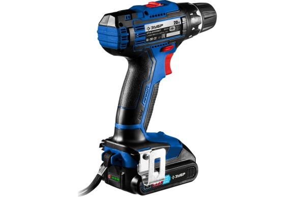 Шуруповёрт аккум. ЗУБР DL-201-22, 20В, 50Н*м, 1350об/мин, АКБ 2-шт (2А*ч), в кейсе
