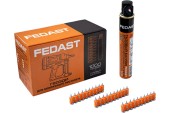 Гвозди Кованые 3*22мм(бетон)1000шт+ баллон для монтажного пистолета Fedast Гвозди Кованые 3*22мм(бетон)1000шт+ баллон для монтажного пистолета Fedast