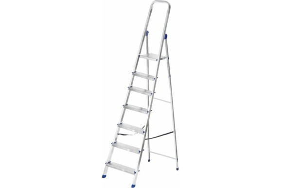 Стремянка алюминиевая 7 ступеней, 1.45м, 63-0-007 РемоКолор