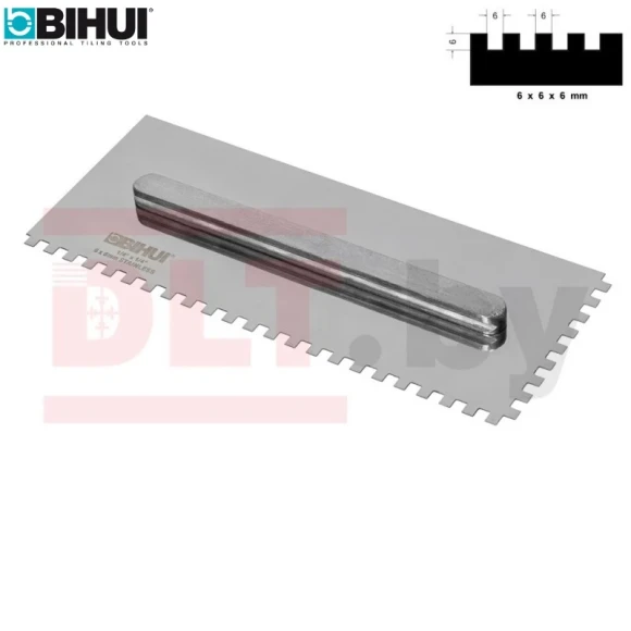 Лезвие сменное для набора гребенок BIHUI, 280*115мм, толщина 0,7мм, зуб 6мм PTSJ06