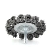 Щётка-крацовка дисковая со шпилькой 75мм, нержавею. сталь, ОСБОРН 