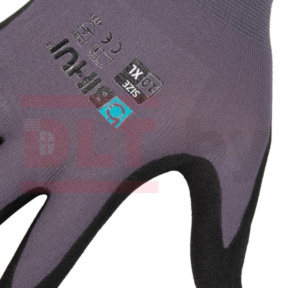 Перчатки строительные BIHUI с латексным покрытием, размер 9(L) Перчатки строительные BIHUI с латексным покрытием, размер 9(L)