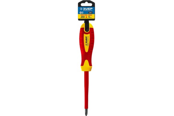 Отвёртка диэлектрическая PH2 х 100мм, до 1000В, ЗУБР