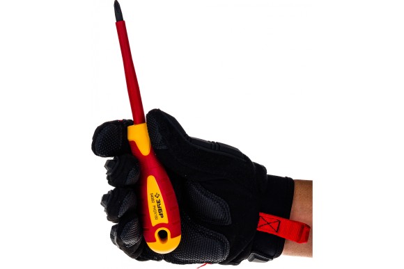 Отвёртка диэлектрическая PH2 х 100мм, до 1000В, ЗУБР