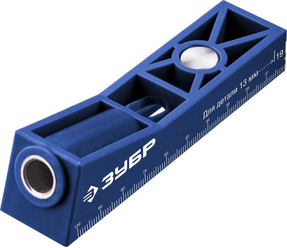 Кондуктор МИНИ одинарный для глухих отверстий, одно отверстие ЗУБР Кондуктор МИНИ одинарный для глухих отверстий, одно отверстие ЗУБР