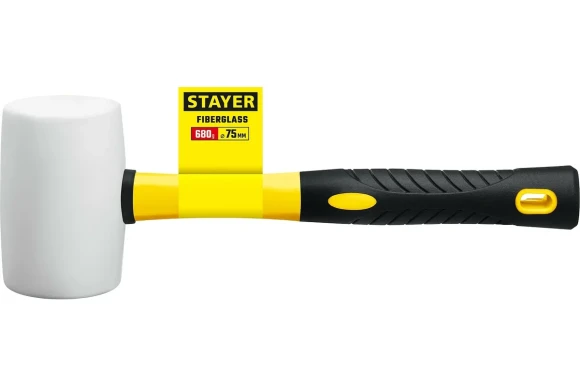 Киянка Hardax резиновая-белая 680 г, фиберглас STAYER 
