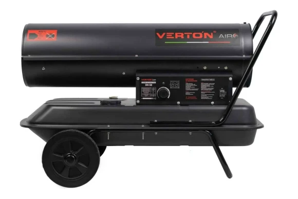 Пушка тепловая дизельная  Air DH-50(50кВт,980м3/ч.,3,2л/ч,прям.нагрев,дисплей,манометр,дизель Verton