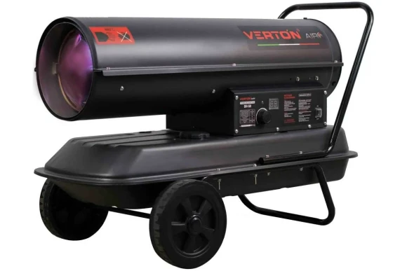 Пушка тепловая дизельная  Air DH-50(50кВт,980м3/ч.,3,2л/ч,прям.нагрев,дисплей,манометр,дизель Verton