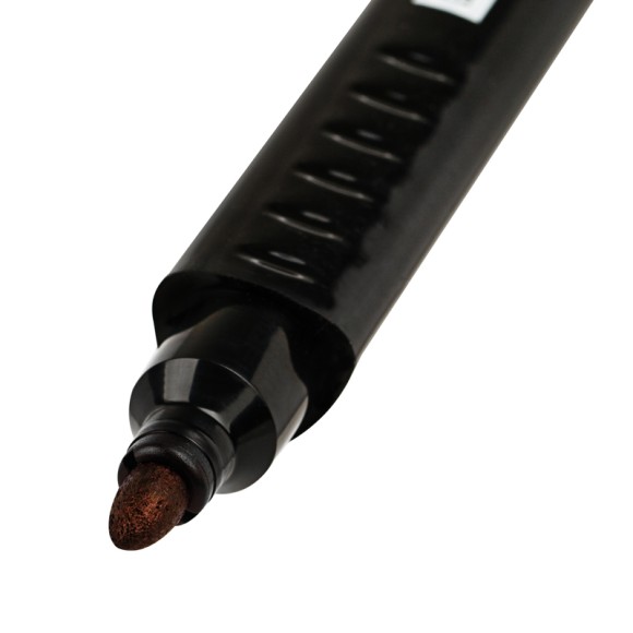 Маркер перманентный 2,5мм  черный, пулевидный, Luxor "Trios" 33201