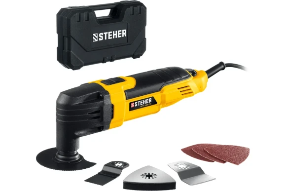 Реноватор(МФИ) STEHER  MFT-400 SK, 400Вт, 23000кол/мин, 3 насадки, в кейсе