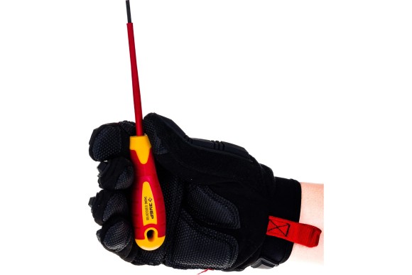 Отвёртка диэлектрическая SL3 х 100мм, до 1000В, ЗУБР