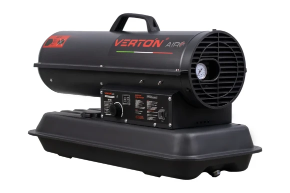 Тепловая пушка дизельная VERTON Air DH-24, 24кВт, 220/230В, 1.4л/ч, 300м?, 588м?/ч, 19л